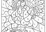 Thanksgiving Color by Numbers Pages Printables Best Color by Number Turkey Coloring Sheet Gallery