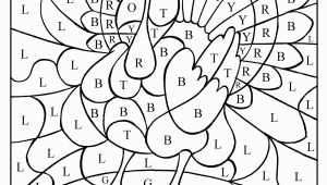 Thanksgiving Color by Numbers Pages Printables Best Color by Number Turkey Coloring Sheet Gallery