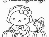 Thanksgiving Coloring Pages Hello Kitty 5 Worksheet Coloring for Pre School Kids Page