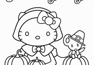 Thanksgiving Coloring Pages Hello Kitty 5 Worksheet Coloring for Pre School Kids Page