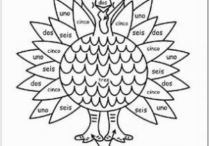 Thanksgiving Coloring Pages with Numbers Spanish Printable Coloring Pages