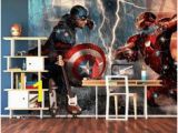 The Avengers Wall Mural 45 Best Marvel Wall Murals Avengers Wallpaper Murals