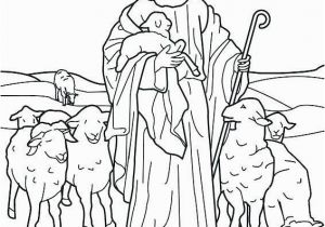 The Good Shepherd Coloring Page Jesus the Good Shepherd Coloring Pages Lovely Shepherds Visit Jesus