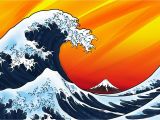 The Great Wave Off Kanagawa Wall Mural Art Design Creative Agency Munich