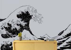 The Great Wave Off Kanagawa Wall Mural Japanese the Great Wave F Kanagawa by Hokusai Wall Decal