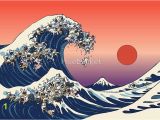 The Great Wave Off Kanagawa Wall Mural the Great Wave Of French Bulldog Graphic Print by