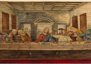 The Last Supper Mural fore Edge Painting Hidden Artworks Painted On the Edges Of Books
