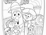 The League Of Incredible Vegetables Coloring Pages Veggie Tale Color Page