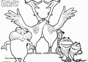 The Lorax Characters Coloring Pages Hollywood Foto Art