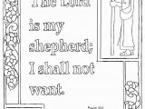 The Lord is My Shepherd Coloring Page Coloring Pages for Kids by Mr Adron Printable Psalm 23 1