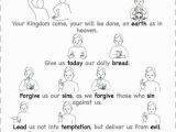 The Lord S Prayer Coloring Pages Worship & Praise the Lord S Prayer In Sign Language