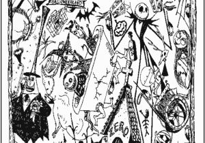 The Nightmare before Christmas Coloring Pages Nightmare before Christmas Coloring Page Coloring Home