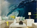 The Perfect Wave Wall Mural Custom Home Decor Wall Murals Papel De Parede Ocean Waves Photo Wallpaper Mural for Living Room Bedroom Tv sofa Background Decal