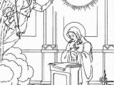 The Pigeon Coloring Pages Virgin Mary Angle Gabriel and the Pigeon Saints Day Coloring Page