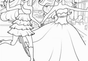 The Princess and the Popstar Coloring Pages Barbie the Princess and the Popstar Coloring Sheets for