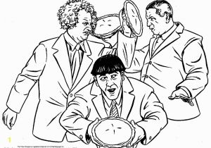 The Three Stooges Coloring Pages the Three Little Stooges Activity Page