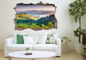 The Wall that Cracked Open Mural 3d Mountains Landscape 112 Broken Wall Murals