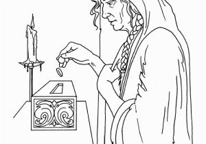 The Widow S Mite Coloring Page the Widow S Mite Mark 12 Bible Coloring Pages