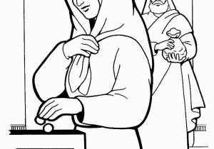 The Widow S Mite Coloring Page the Widows Mite