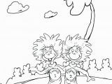 Thing One and Thing Two Coloring Pages Thing 1 and Thing 2 Coloring Page