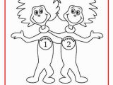 Thing One and Thing Two Coloring Pages Thing 1 and Thing 2 Colouring Page