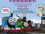 Thomas Friends Wall Mural Thomas the Train Invitation and Thank You Card by