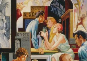 Thomas Hart Benton Murals Thomas Hart Benton Detail Of "america today " 1930–31 Permanent