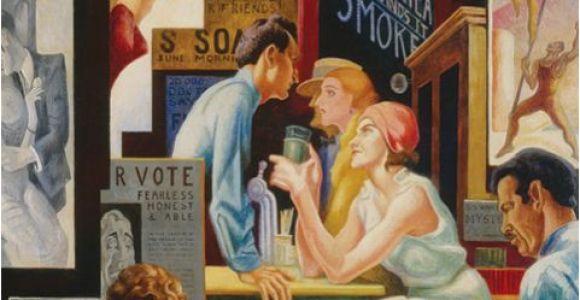 Thomas Hart Benton Murals Thomas Hart Benton Detail Of "america today " 1930–31 Permanent