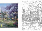 Thomas Kinkade Disney Coloring Pages Posh Adult Coloring Book Thomas Kinkade Designs for Inspiration & Relaxation Paperback