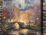 Thomas Kinkade Wall Murals 2019 Thomas Kinkade Central Park In He Fall Canvas Prints Wall Art