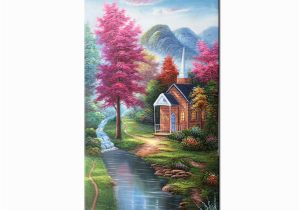 Thomas Kinkade Wall Murals 2019 Thomas Kinkade Landscape Oil Painting Reproduction High Quality