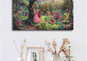 Thomas Kinkade Wall Murals 2019 Thomas Kinkade Sleeping Beauty Hd Canvas Prints Wall Art