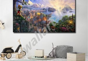 Thomas Kinkade Wall Murals Thomas Kinkade Puppet Adventures Wishes Upon A Star Hd Canvas