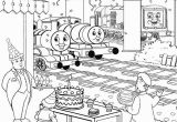 Thomas the Tank Engine Coloring Pages Birthday Kids Activities Printable Birthday Cake Coloring Pictures