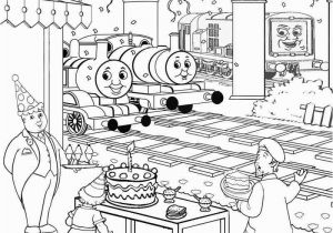 Thomas the Tank Engine Coloring Pages Birthday Kids Activities Printable Birthday Cake Coloring Pictures