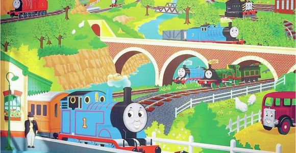 Thomas the Tank Engine Wall Mural York Wall Coverings York Wallcoverings Thomas the Tank Engine