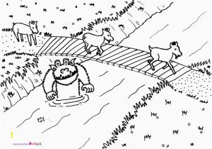 Three Billy Goats Gruff Troll Coloring Pages the Three Billy Goats Gruff Coloring Pages Coloring Home
