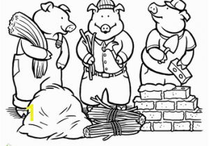 Three Little Pigs Coloring Pages Disney Color the Three Little Pigs