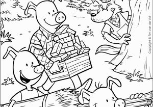 Three Little Pigs Coloring Pages Disney Coloring Hd Football