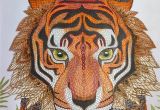 Tiger Face Coloring Pages Tiger the Menagerie Animal Portraits to Color In 2019