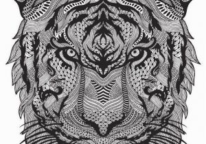 Tiger Outline Coloring Page Elegant Tiger Head Coloring – Hivideoshowfo