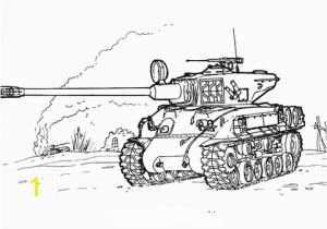 Tiger Tank Coloring Pages Sherman M 51 Tank Coloring Page