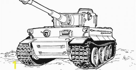 Tiger Tank Coloring Pages Tiger Tank Coloring Page