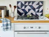 Tile Murals Behind Stove 13 Removable Kitchen Backsplash Ideas