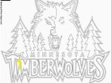 Timberwolves Coloring Pages Emblem Of Minnesota Timberwolves Coloring Page Printable Game