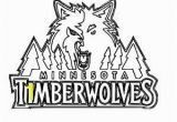 Timberwolves Coloring Pages Minnesota Timberwolves Free Logo Coloring Page Minnesota