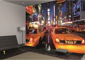 Times Square Wall Mural New York Times Square Taxi Wallpaper Mural