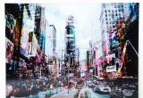 Times Square Wall Mural Times Square Glass Picture 90cm X 120cm