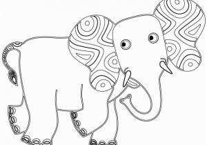 Tinga Tinga Coloring Pages Tinga Tinga Tales Black and White Picture Of Elephant