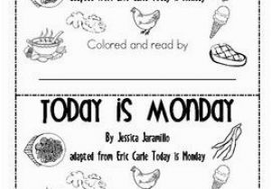 Today is Monday Eric Carle Coloring Pages today is Monday On Pinterest